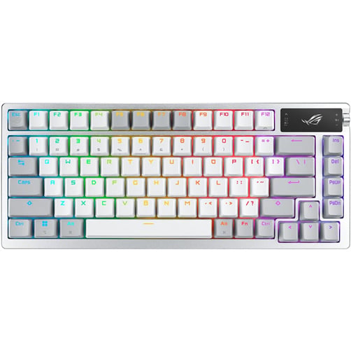 Asus Rog Strix AZOTH – 60% – Wireless – Blanco — vista 2