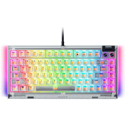 Razer Blackwidow V4 75% – Phantom White Edition — vista 2