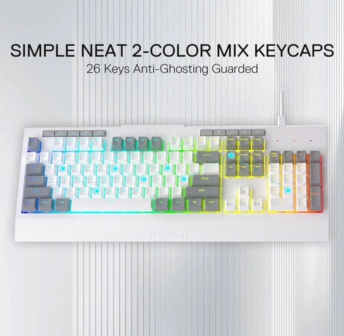 Redragon Shiva Lite – RGB – Blanco — vista 3