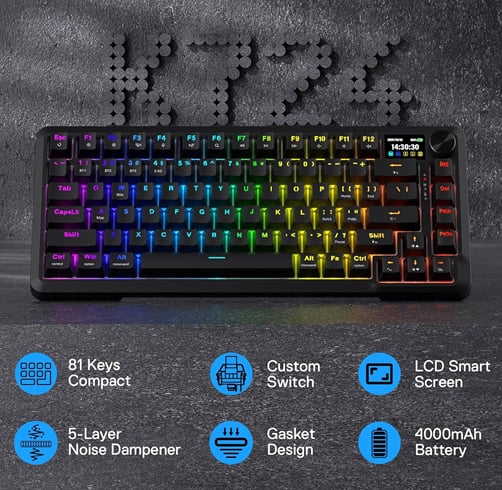 Teclado Redragon Behemoth Pro – Wireless – Negro — vista 2