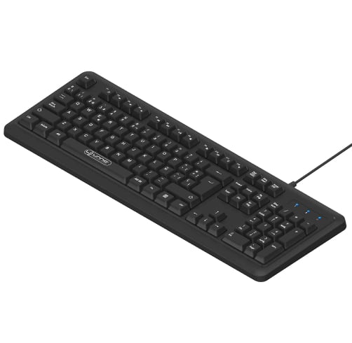 Teclado Unno Tekno Wrokspaced Key – English – USB – Negro — vista 2