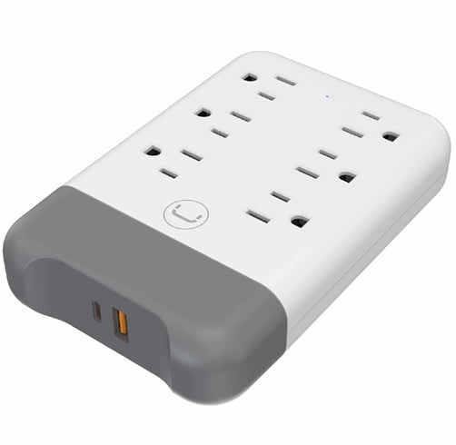 Regleta De Pared UNNO TEKNO De 6 EN 1 – USB