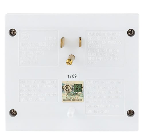 Regleta General Electric Tamper Resistant Supresor De Picos – Blanca — vista 3