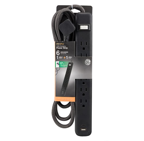 Regleta General Electric Power Strip – 1.8Mts – Negra — vista 2